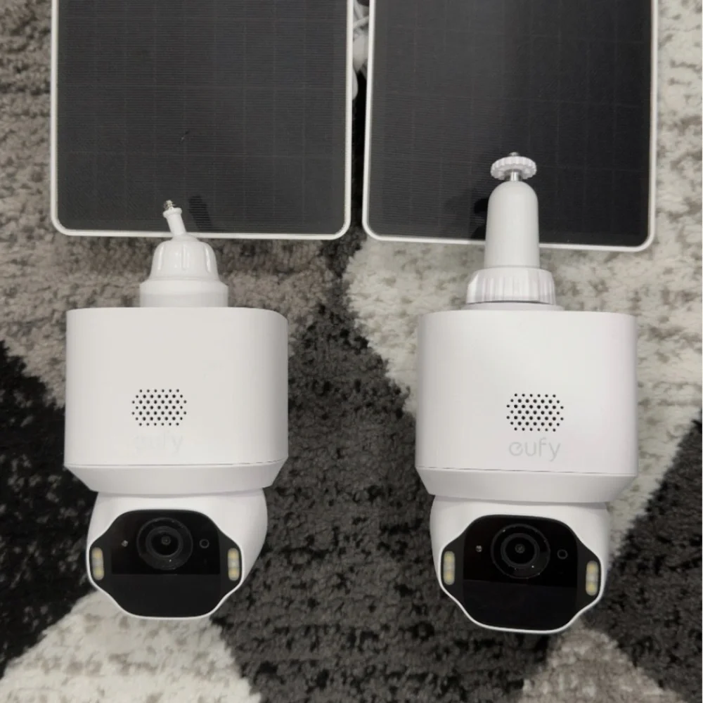 Eufy E42 and E30, 5-Piece Alarm system, S380 Homebase, and 2 Floodlights package